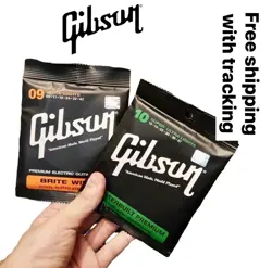 GIBSON MASTERBUILT PREMIUM PHOSPHOR BRONZE BRITE WIRES ACOUSTIC GUITAR STRINGS