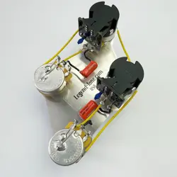 GIBSON LES PAUL COIL SPLIT WIRING - CTS 500K PUSH/PULL POTS - ORANGE DROP CAPS