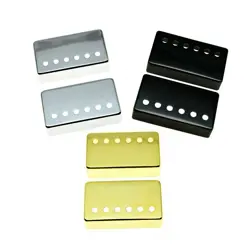 2 HUMBUCKER PICKUP COVER BRASS N 49.2 50 B 52MM POLE SPACING FOR GIBSON LES PAUL