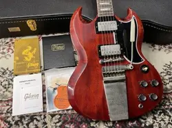 GIBSON CUSTOM SHOP HISTORIC COLLECTION 1964 SG STANDARD REISSUE W/MAESTRO #GG8A3