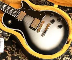 GIBSON CUSTOM SHOP JAPAN LIMITED RUN 1974 LES PAUL CUSTOM VOS SILVER #GGD44