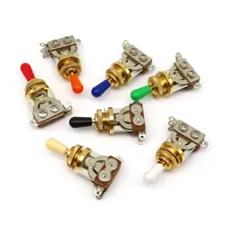 GOLD GUITAR 3 WAY TOGGLE SWITCH WITH RING PLATE FIT FOR LES PAUL/GIBSON GUITAR