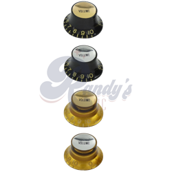 ADVANCED PLATING INC (API) HISTORIC BUTYRATE TOP HAT VOLUME KNOB - FITS GIBSON