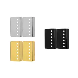 HUMBUCKER PICKUP BRASS COVER CHROME GOLD BLACK FOR GIBSON LES PAUL 49.2 50 52MM