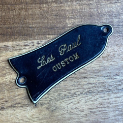 VINTAGE LES PAUL CUSTOM TRUSS ROD COVER 3-PLY BLACK AGED