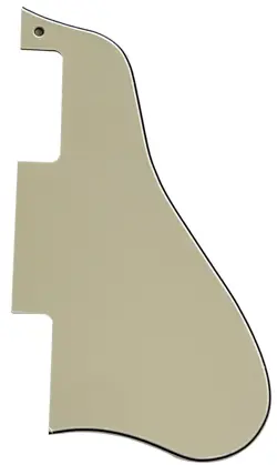GUITAR PARTS FOR GIBSON ES-335 SHORT GUITAR PICKGUARD 3 PLY VINTAGE YELLOW