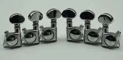 GROVE 3+3 MID-SIZE TUNER 3X3 CHROME 18:1 FOR GIBSON EPIPHONE GUITAR