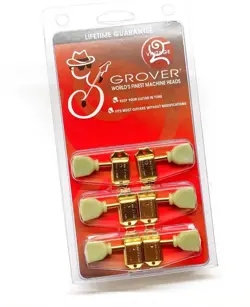 GROVER GOLD KEYSTONE GUITAR TUNERS FOR VINTAGE GIBSON LES PAUL/SG/ES 133GK