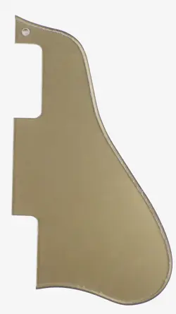 NEW  GUITAR PICKGUARD FOR GIBSON ES 335 STYLE SHORT,1 PLY ACRYLIC GOLD