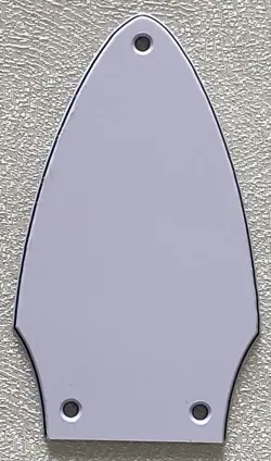 CUSTOM FOR GIBSON FLYING V TRUSS ROD COVER & GOLD FOIL DECAL WHITE