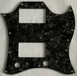 FOR GIBSON SG STANDARD FULL FACE GUITAR PICKGUARD SCRATCH PLATE,4PLY BLACK PEARL