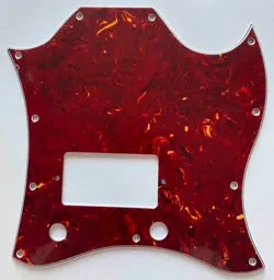 GUITAR PICKGUARD FOR GIBSON SG STANDARD SINGLE HUMBUCKER,4 PLY RED TORTOISE