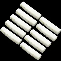 10X GUITAR NUT BONE SLOTTED 43MM FOR GIBSON LES PAUL EPIPHONE OR SIMILAR