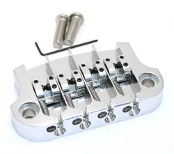 HIPSHOT CHROME SUPERTONE 3-POINT BRIDGE FOR GIBSON EPIPHONE BASS 5G400C