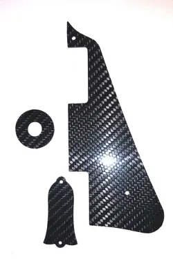 NEW CARBON FIBER PICKGUARD TRUSS & RING KIT FOR GIBSON LES PAUL, LES PAUL CUSTOM