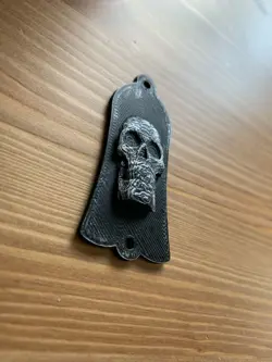 GUITAR TRUSS ROD COVER CUSTOM SKULL FIT GIBSON USA - CUSTOM PLASTIC 3D SKULL
