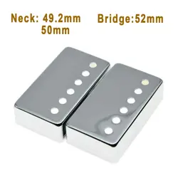 2 HUMBUCKER PICKUP COVER BRASS POLE SPACING NB 49.2/50/52MM FOR GIBSON LES PAUL