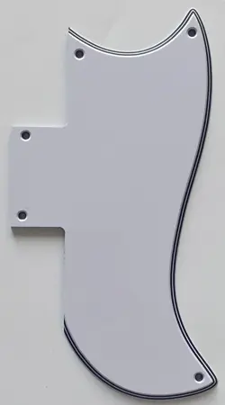 FOR FIT GIBSON SG 61 REISSUE STYLE GUITAR PICKGUARD 5 PLY WHITE