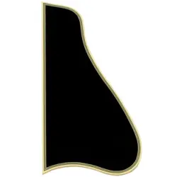 PICKGUARD FOR L-5 CUTAWAY W/5-PLY BINDING BLACK ALLPARTS PG-9815-023