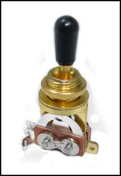 GOLD GIBSON(TM)-STYLE 3-WAY SWITCH -PICKUP SELECTOR FOR ELECTRIC GUITAR