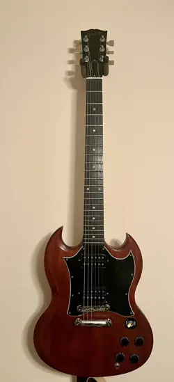 2004 GIBSON SG ELECTRIC GUITAR - FADED WORN BROWN
