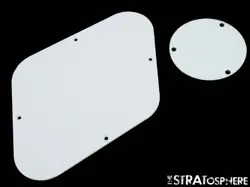 * NEW WHITE REAR CONTROL PLATES FOR GIBSON USA LES PAUL STANDARD GUITAR 1 PLY