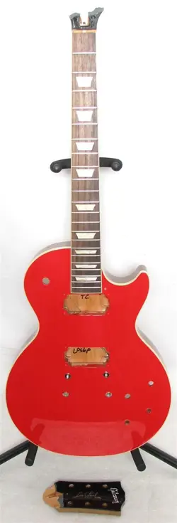 GIBSON LP STANDARD GUITAR CUSTOM COLOR CARDINAL RED BURST HUSK ONLY