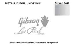 LES PAUL JUNIOR GUITAR DECAL LOGO FOIL HEADSTOCK WATERSLIDE RESTORATION 96S