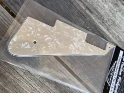 PICKGUARD FOR USA GIBSON LES PAUL - AGED WHITE PEARL 99C NO RESERVE AUCTION