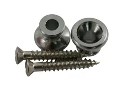GENUINE KLUSON REPLACEMENT GIBSON STRAP BUTTON SET (SET OF 2), CHROME