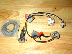 NICKEL GIBSON LES PAUL ELECTRONIC CONTROL POTS HARNESS