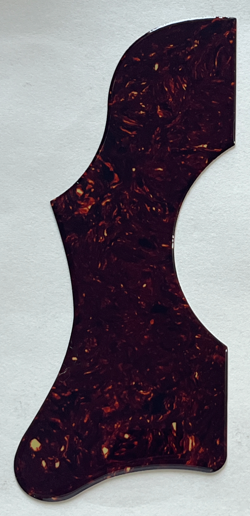 CRYSTAL BROWN LEFTHAND PICKGUARD FIT GIBSON J45&J50 STYLE SELF ADHESIVE ACOUSTIC