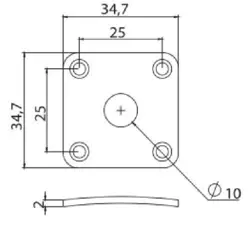 METAL JACK PLATE