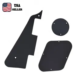 BLACK LP PICKGUARD & BACK PLATE SWITCH CAVITY COVERS FOR GIBSON EPI LES PAUL