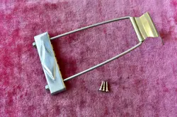 VINTAGE 1959 GIBSON NICKEL TRAPEZE TAILPIECE COMPLETE ES-125 ES-225 ES330 CLOVER