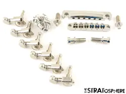 EPIPHONE FIREBIRD TUNE-O-MATIC BRIDGE + 6 IN LINE GROVER TUNERS HARDWARE SET