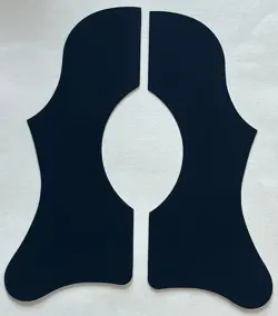 BLACK PICKGUARD FIT GIBSON J45 & J50 STYLE SELF ADHESIVE ACOUSTIC GUITAR