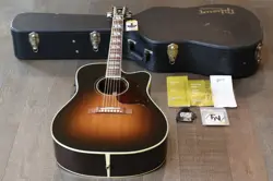 2011 GIBSON HUMMINGBIRD PRO ACOUSTIC/ ELECTRIC GUITAR VINTAGE SUNBURST   OHSC