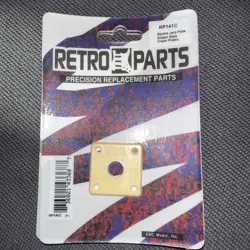 PLASTIC JACK PLATE GIBSON STYLE CREAM PLASTIC RP141C RETRO PARTS GUITAR