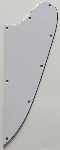FOR FIT GIBSON FIREBIRD STYLE BLANK GUITAR PICKGUARD 3 PLY WHITE