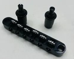 ROLLER SADDLE BLACK TUNE-O-MATIC BRIDGE W/ M8 POSTS FOR GIBSON LES PAUL, SG,