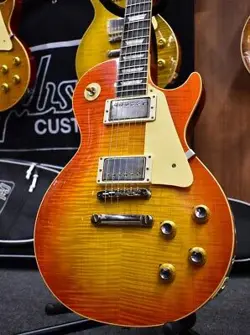 GIBSON CUSTOM SHOP 1960 LES PAUL STANDARD REISSUE VOS TANGERINE BURST #04485 LIG