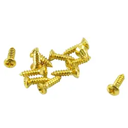 PICKGUARD SCREWS FOR GIBSON GOLD BAG OF 12 SCREWS