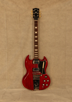 2023 GIBSON LES PAUL '61 SG STANDARD MAESTRO VIBROLA, VINTAGE CHERRY