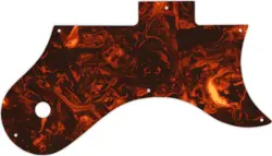 WD CUSTOM PICKGUARD FOR GIBSON L-6S #05F FAUX TORTIOSE