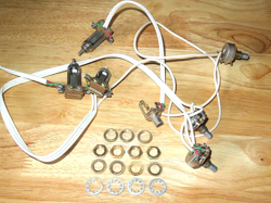 GRETSCH 1965 GOLD THREE SWITCH ELECTRONIC CONTROL POTS HARNESS