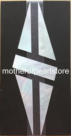 0.25-0.3MM 25.4X68MM SPLIT DIAMOND WHITE MOP PEGHEAD INLAY FOR GIBSON GUITARS