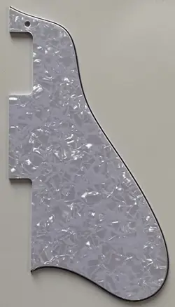 FOR FIT GIBSON ES-335 LONG STYLE GUITAR PICKGUARD 4 PLY WHITE PEARL