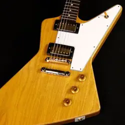 GIBSON CUSTOM SHOP 1958 KORINA EXPLORER REISSUE VOS WHITE PICKGUARD NATURAL S N:
