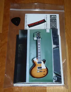 GIBSON LES PAUL LESS PLUS CASE CANDY MANUAL WARRANTY WRENCH CLOTH GUITAR PARTS +